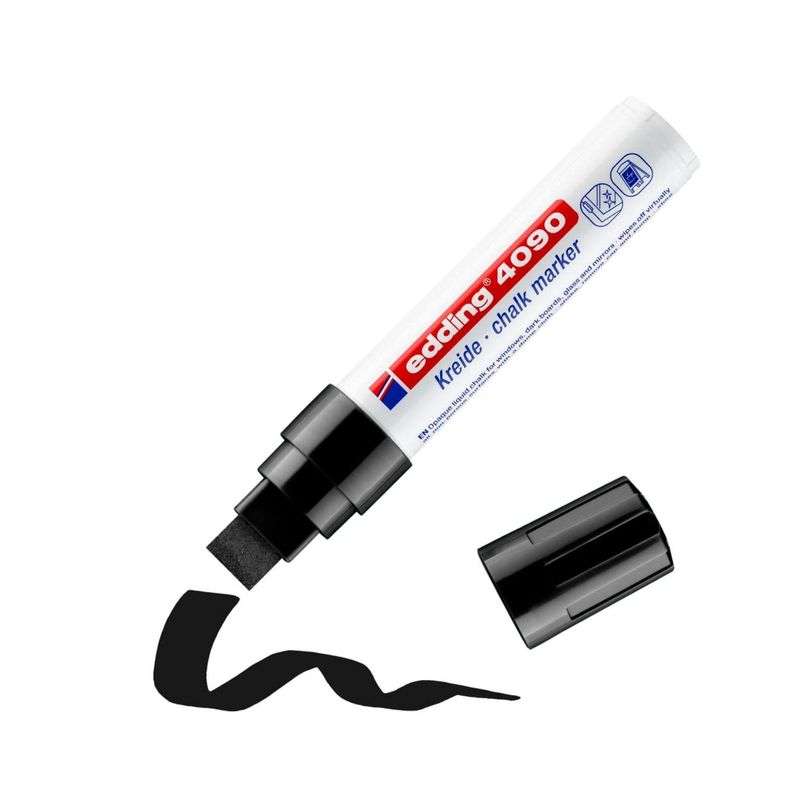 EDDING - Marcador De Tiza Negro E-4090 Edding