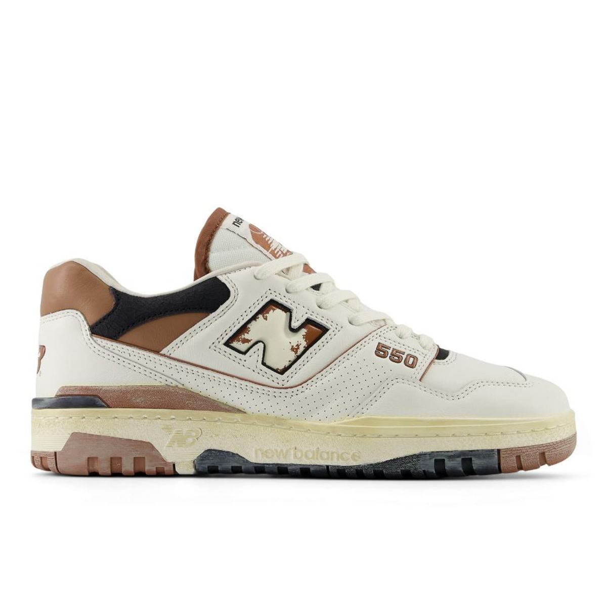 NEW BALANCE - Tenis New Balance 550-Blanco/Café