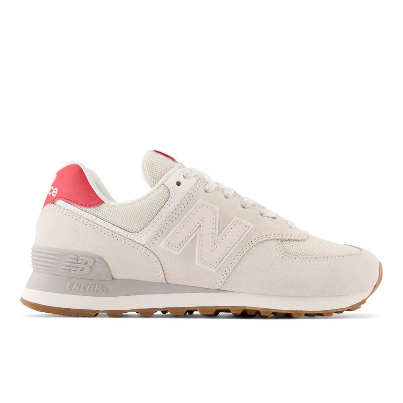 NEW BALANCE - Tenis New Balance 574 Mujer-Gris/Rojo