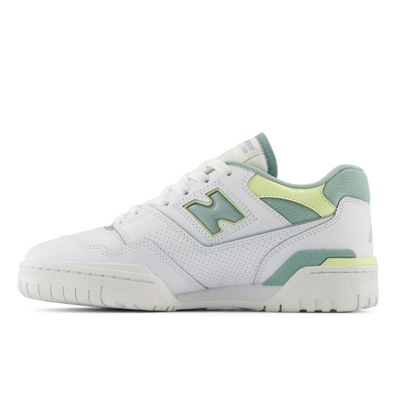Tenis New Balance 550 Mujer-Blanco/Verde NEW BALANCE