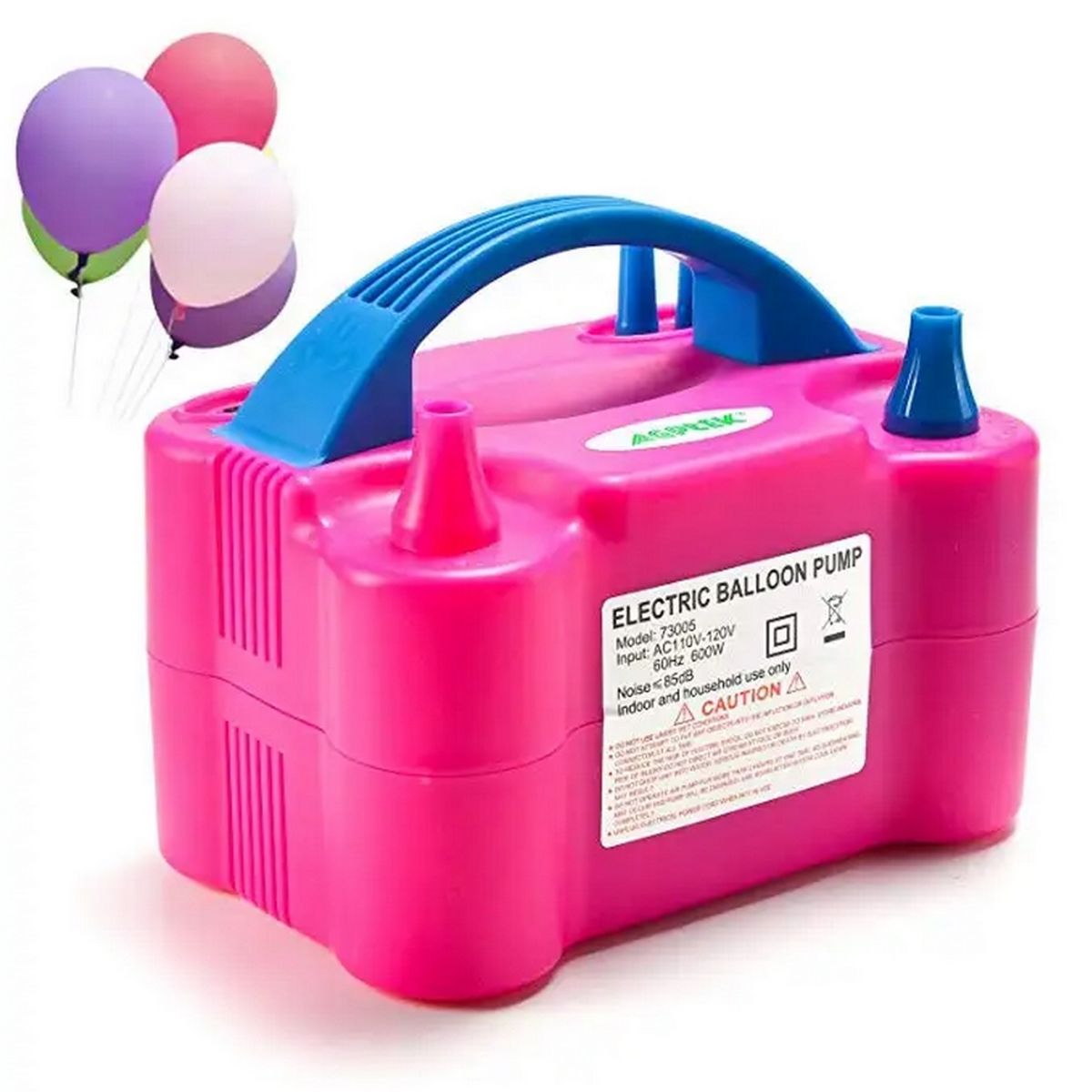 DAYOSHOP - Inflador De Globos Electrico 600 Watts Doble Boquilla