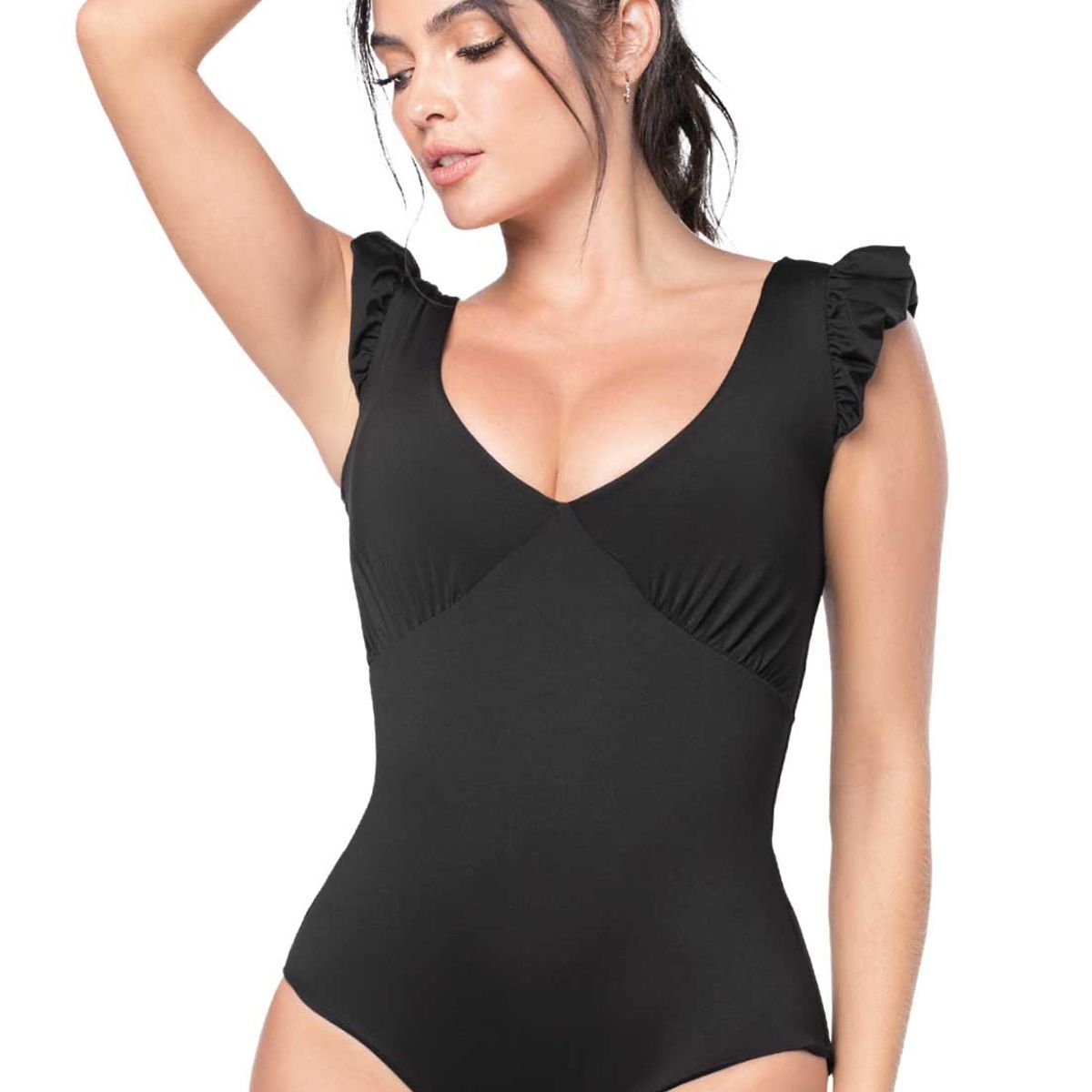 FORMAS INTIMAS - Vestido Baño Entero Mujer Negro FI 2689