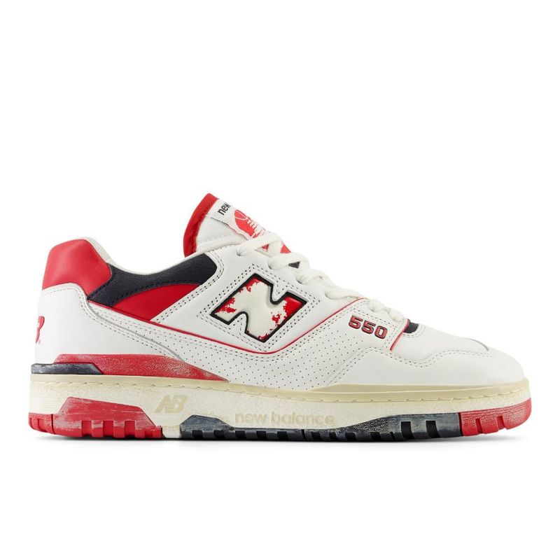 NEW BALANCE - Tenis New Balance 550-Blanco/Rojo