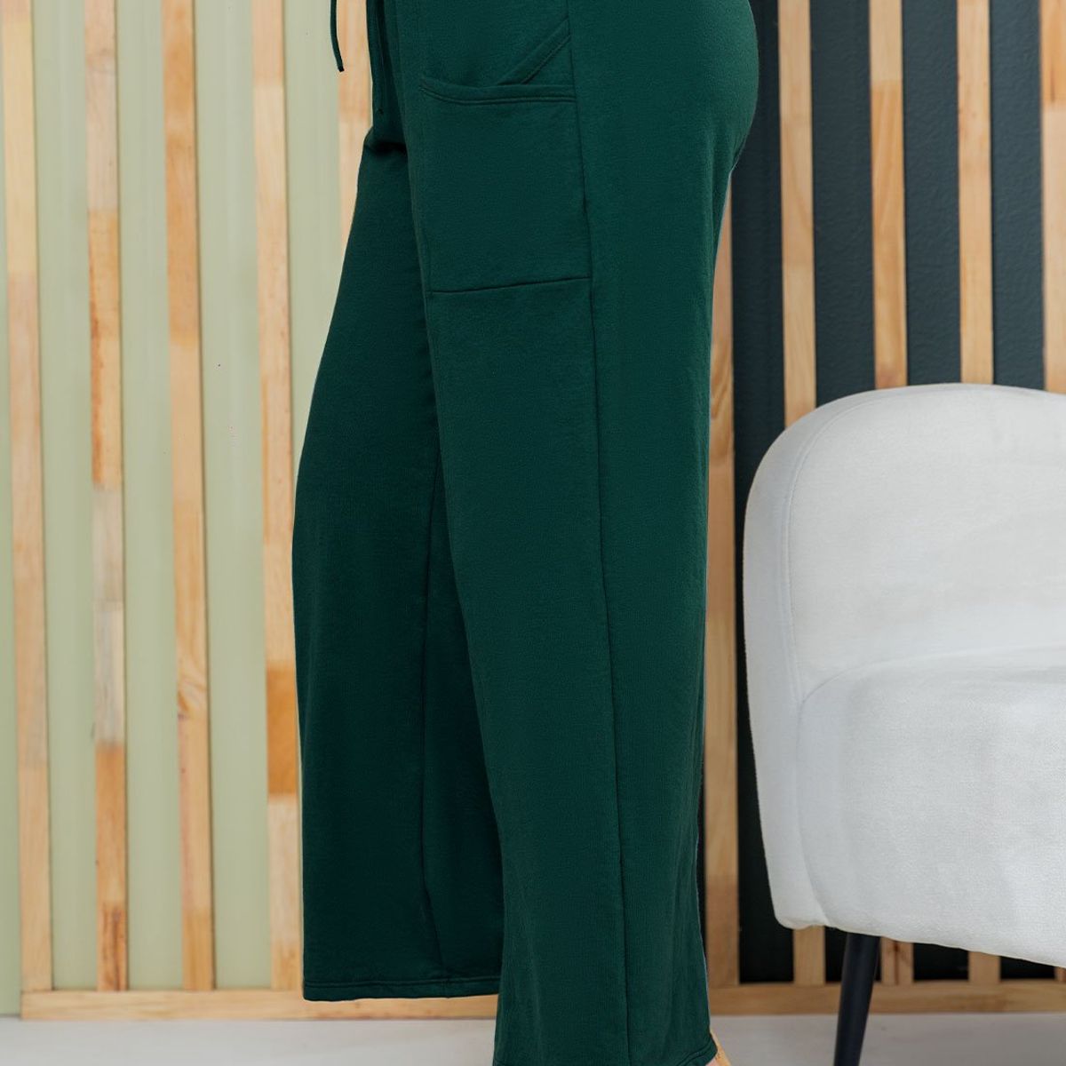 MARKETING PERSONAL - Pantalón Sudadera Mujer Verde Botella Mp 100776