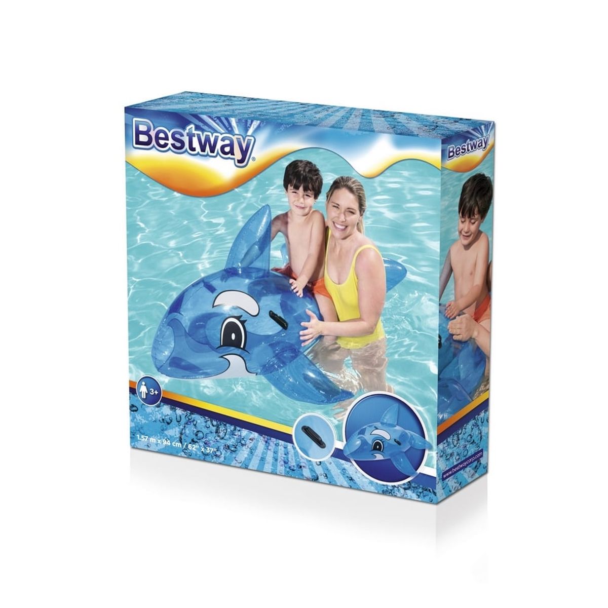 BESTWAY - Flotador Piscina Inflable Bestway 41037 Ballena Azul