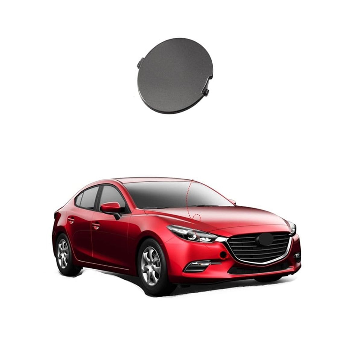 GENERICO - accesorios mazda 3 tapas bomper delantero derecha  2017-2019