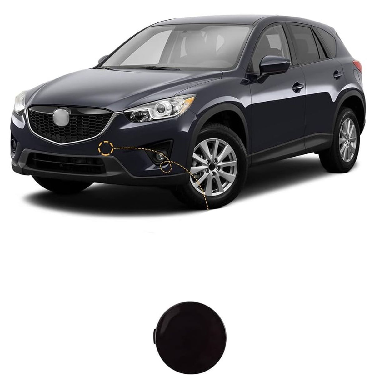 GENERICO - accesorios mazda cx5 tapa bomper delantero izquierda 2013-16