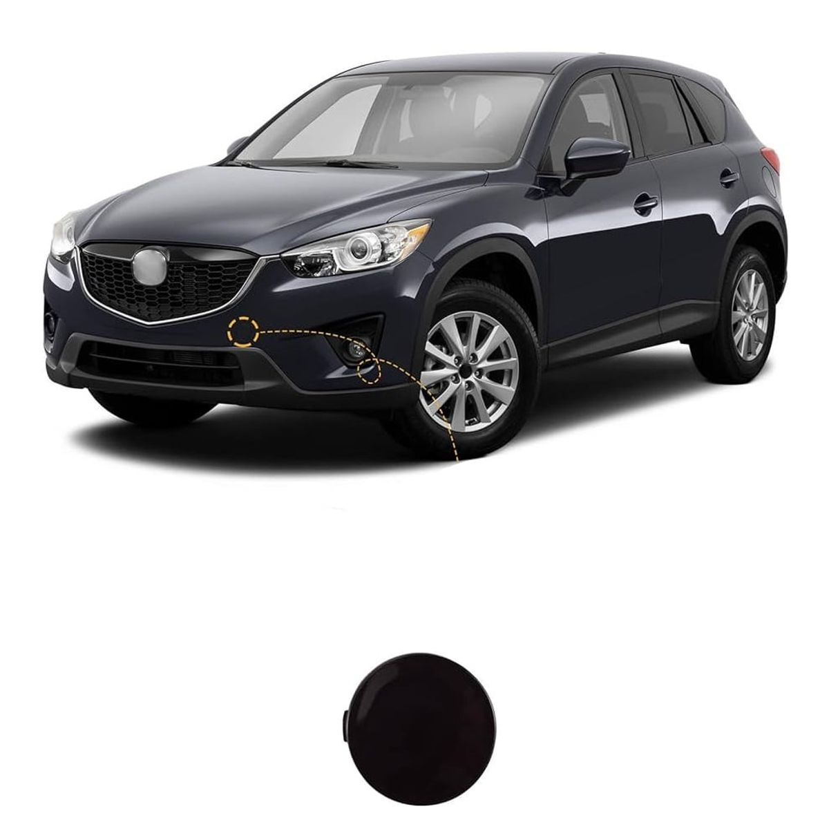 GENERICO - accesorios mazda cx5 tapa bomper delantero izquierda 2013-16