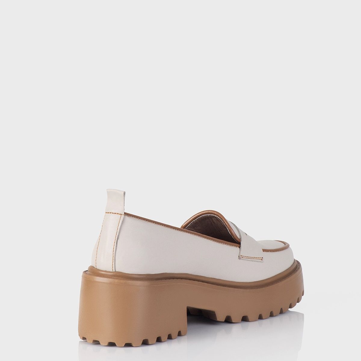 STIVALI - MOCASIN PENNY BEIGE X MIEL