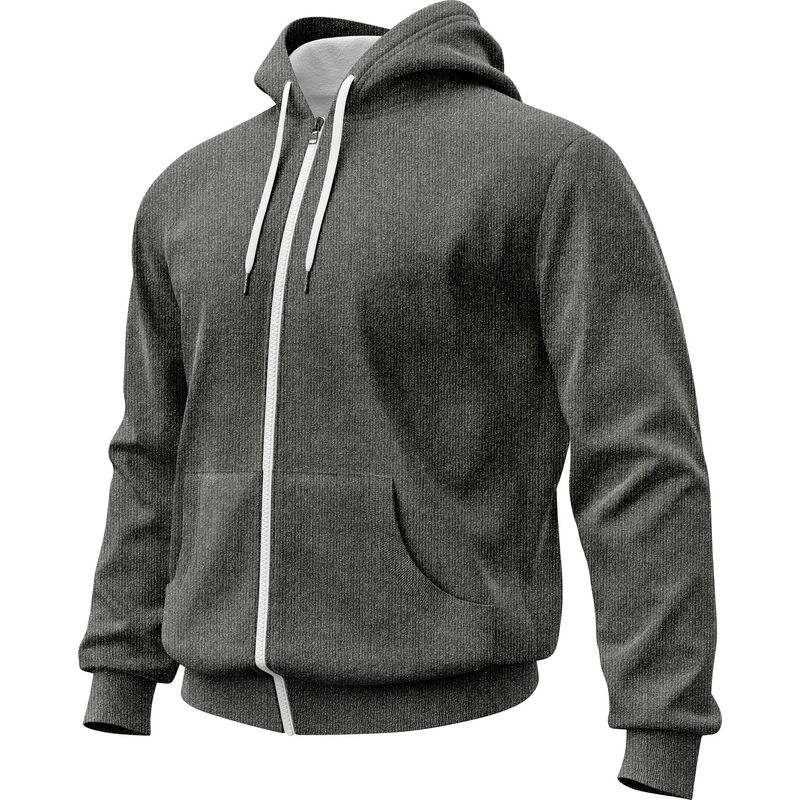 SEVEN ONE - Hoodie Buzo con cremallera Algodon Perchado 280Gr  Seven One - Hombre