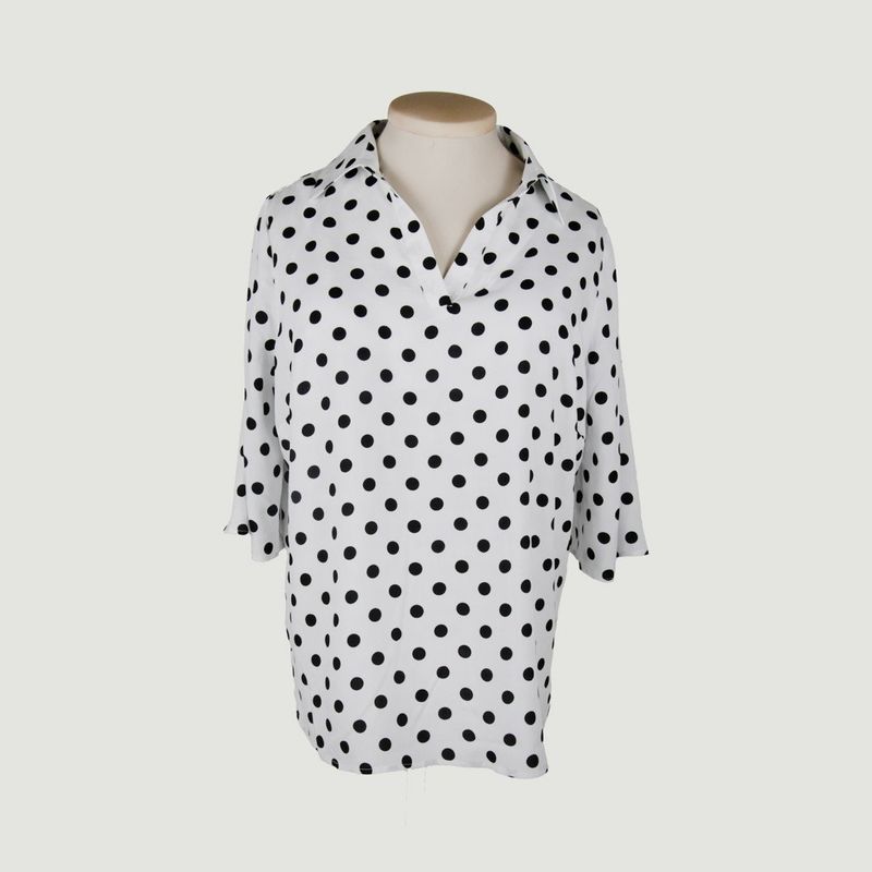 L Y H - Blusa Para Mujer Manga 34 Blanco Marca L&H