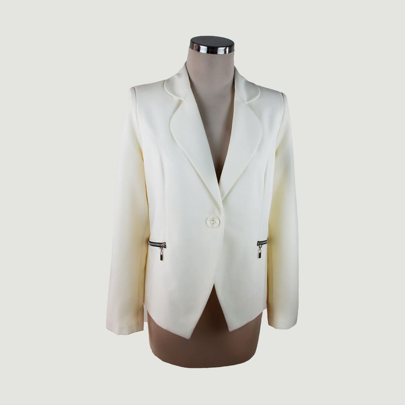 L Y H - Chaqueta Para Mujer Beige Marca L&H