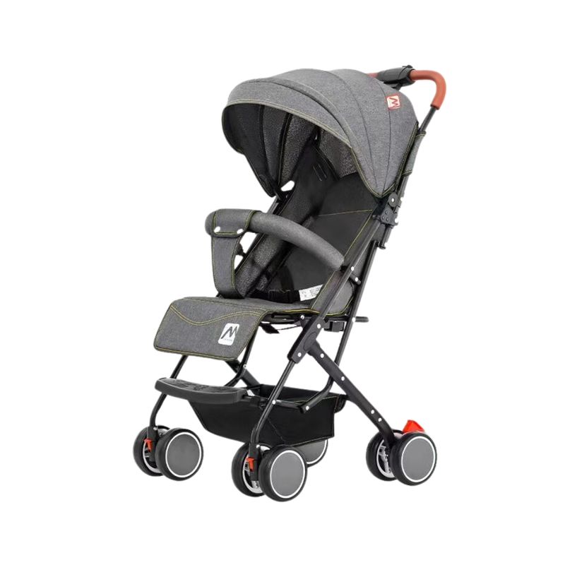 KIDSHOP - Coche Paseador Liviano Fino Tipo Maleta Toldillo Gris 8078