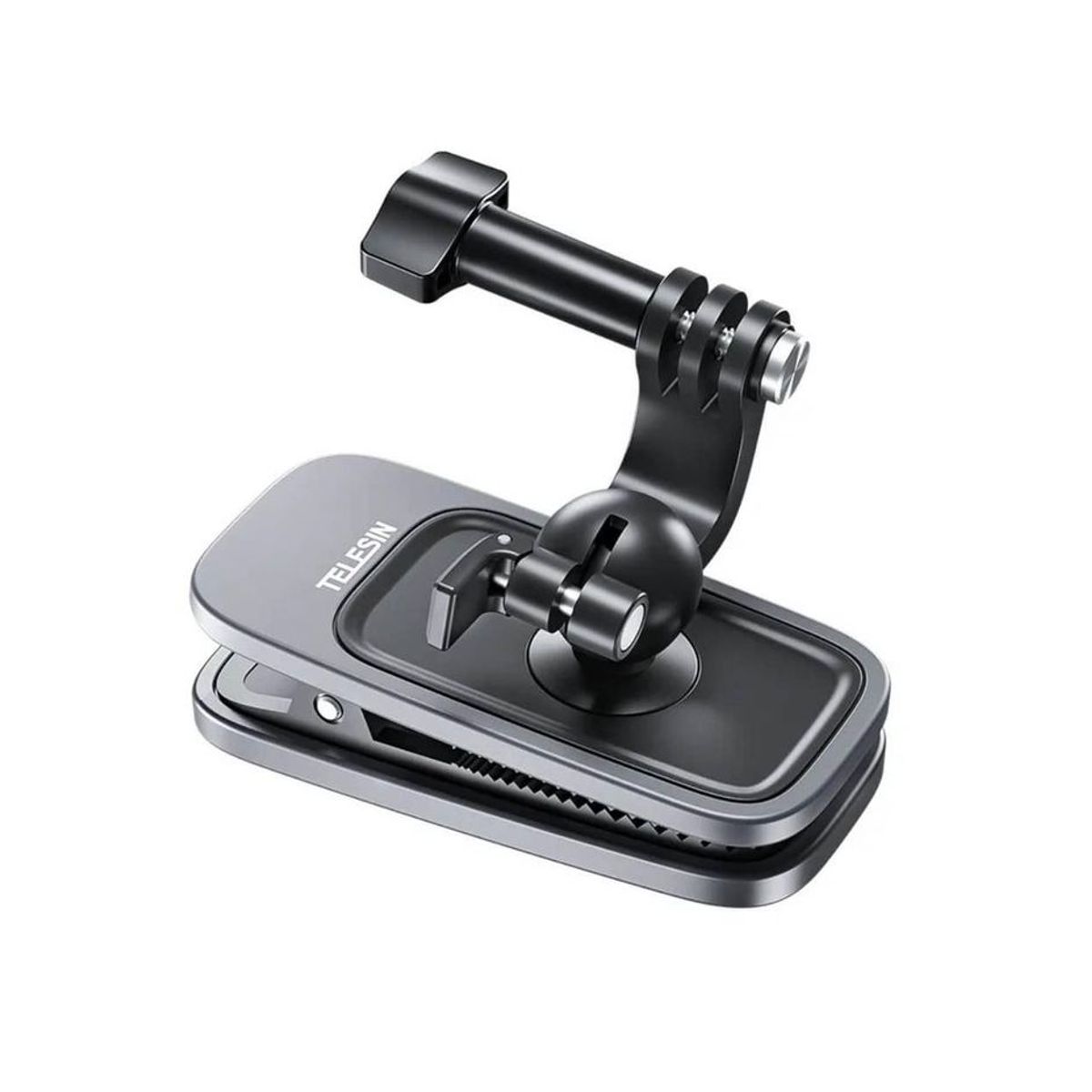 GENERICO - Clip Pinza magnético para cámaras de acción Gopro o Insta360 Gris