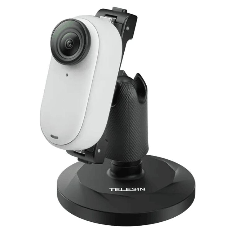 GENERICO - Base magnetica para Insta360 X2 X3 X4 Go3 Negro