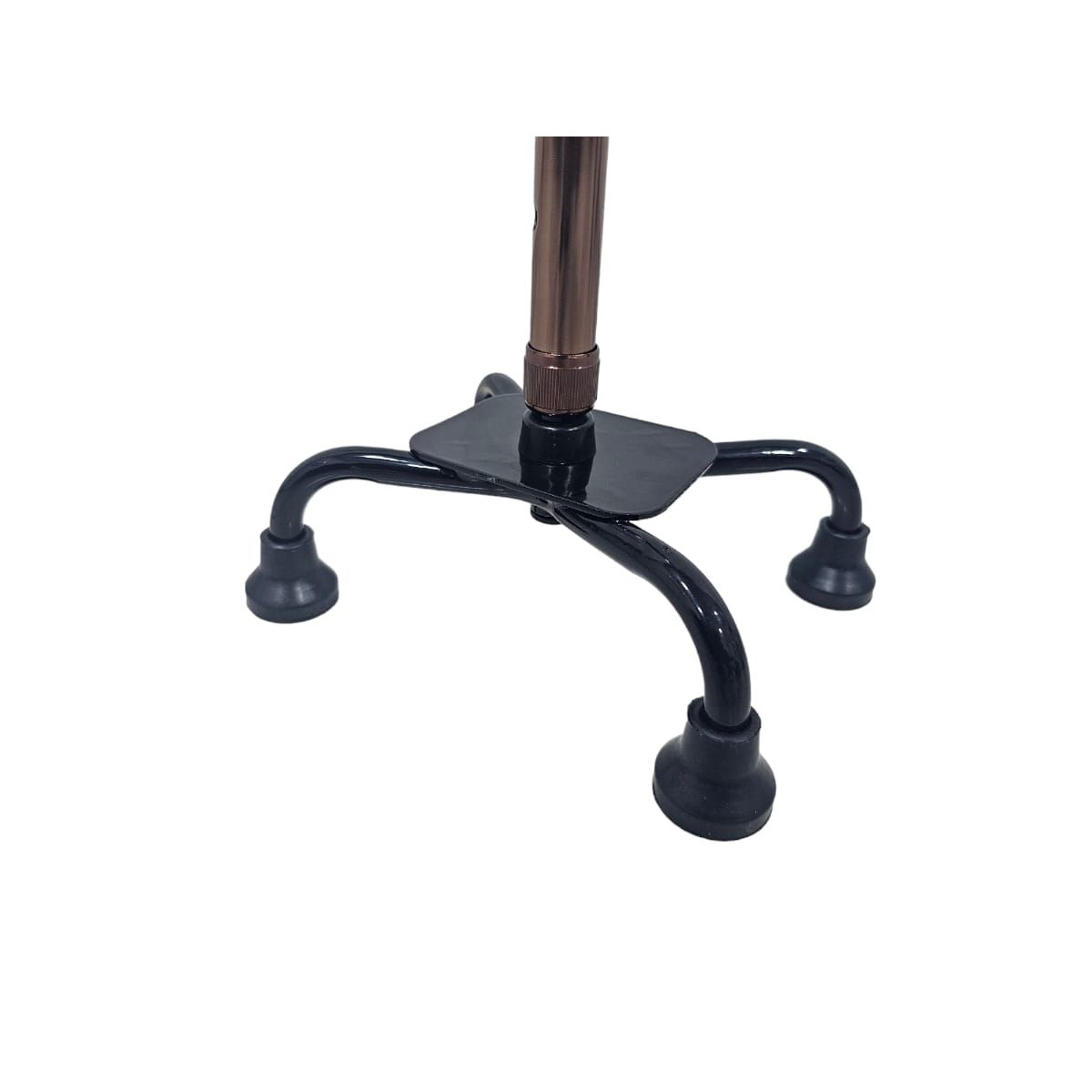 VALCRI - BASTON 4 APOYOS EN ALUMINIO GRADUABLE BRONCE