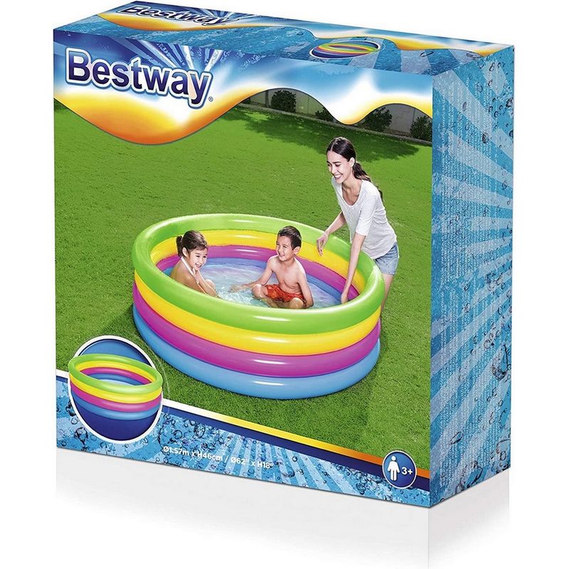 BESTWAY - Piscina Inflable Redonda Bestway 51117 Multicolor