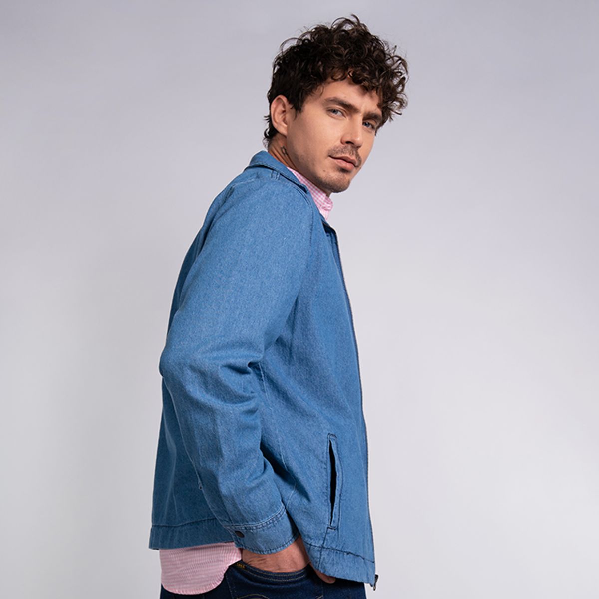 LEC LEE - Chaqueta en Denim Regular Fit Para Hombre Lec Lee