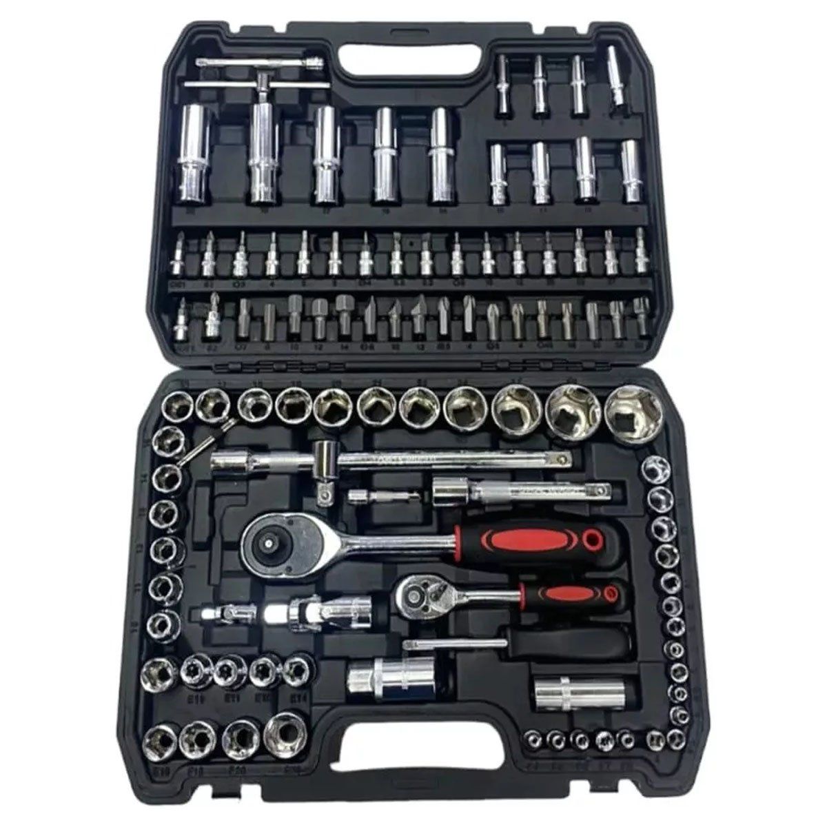 GENERICO - Juego De Rache 108 Piezas Copas Reparación Carro Moto