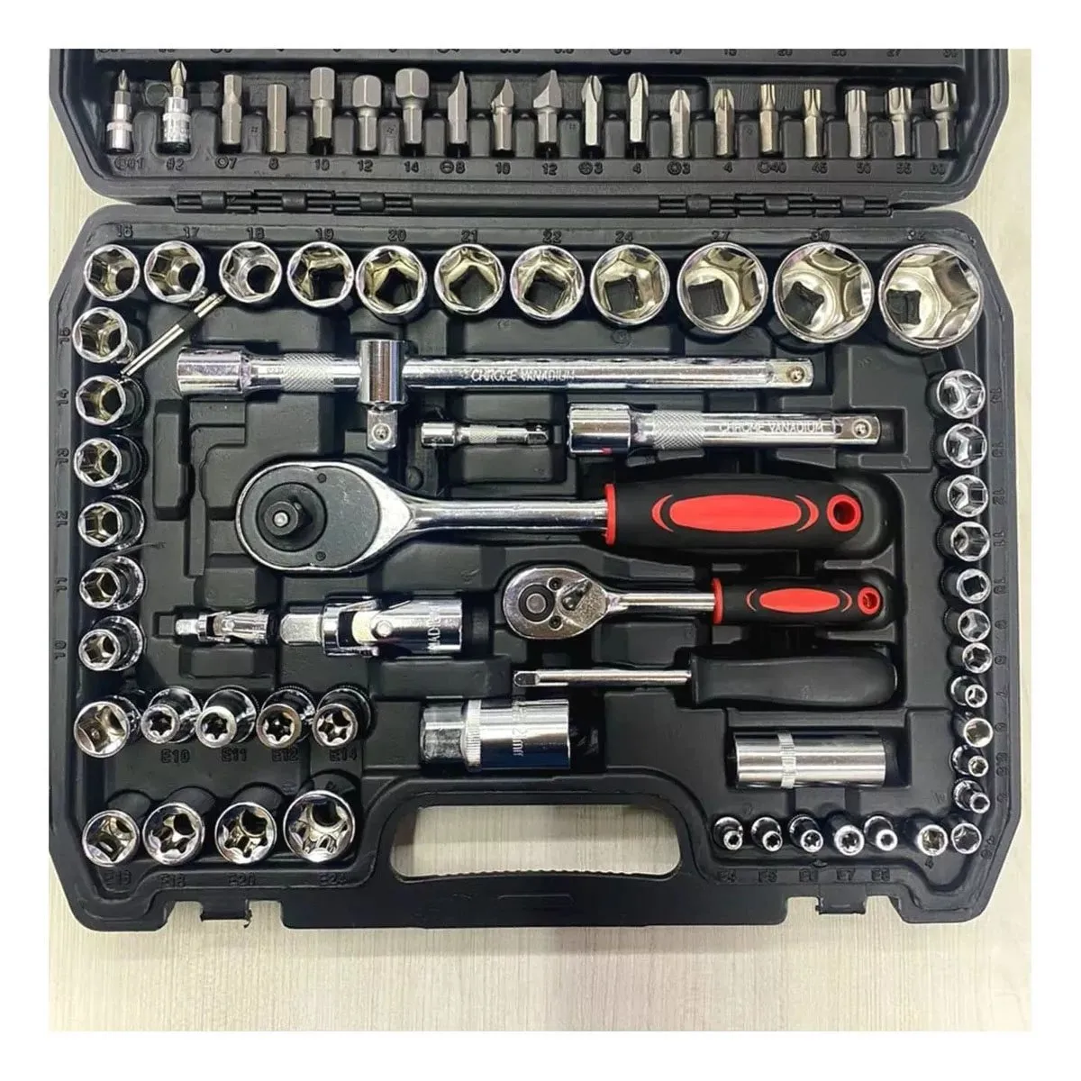 GENERICO - Juego De Rache 108 Piezas Copas Reparación Carro Moto