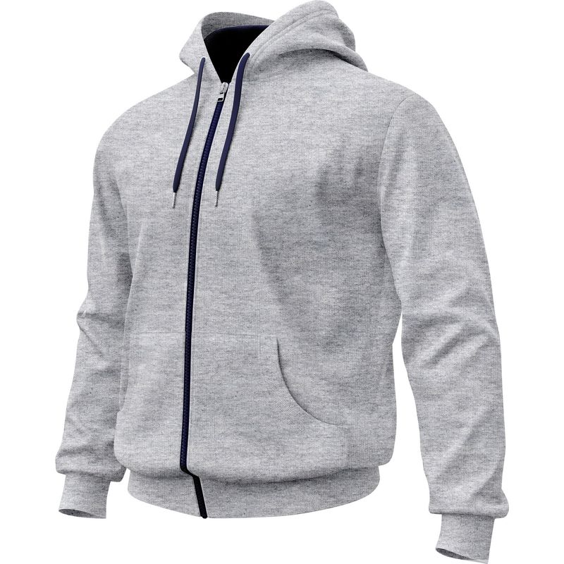 SEVEN ONE - Hoodie Buzo con cremallera Algodon Perchado 280Gr  Seven One - Hombre