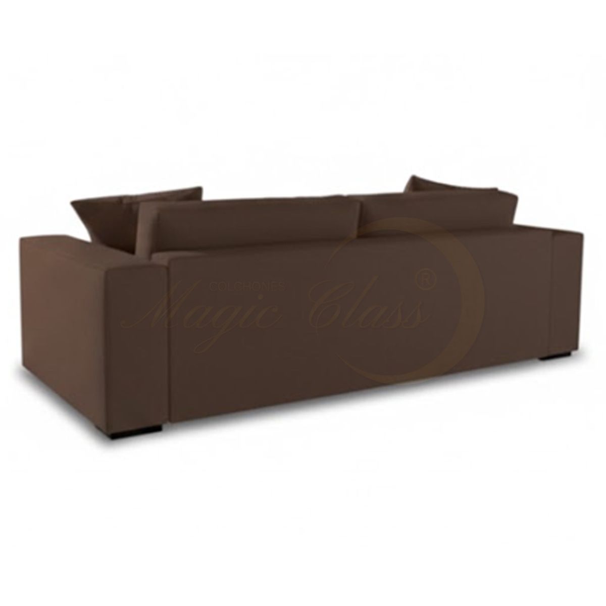 MAGIC CLASS - SOFÁ MODERNO DUNCAN ECOCUERO CAFÉ