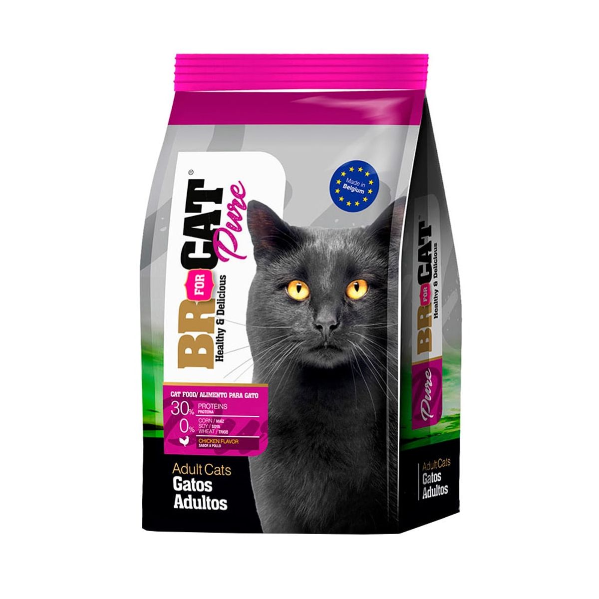 BR - Alimento Br For Cat Pure Adulto Pollo x 1Kg
