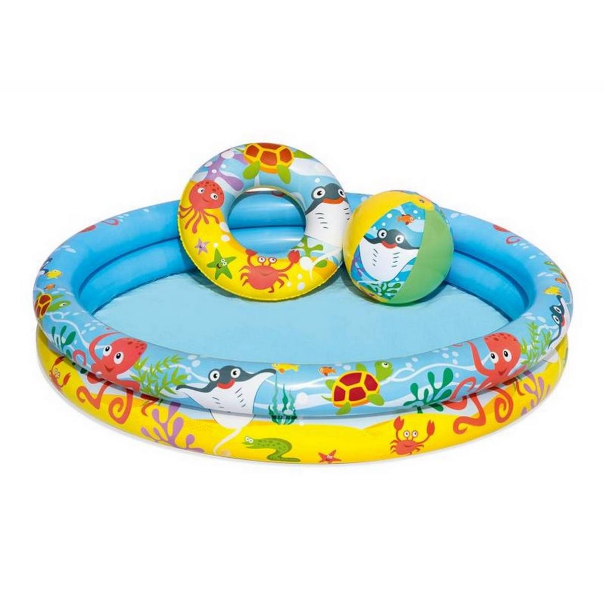 BESTWAY - Piscina Infantil Inflable Bestway + Pelota + Flotador 51124