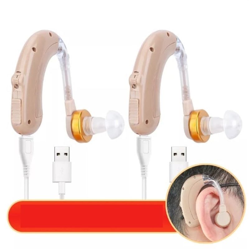 GENERICO - 2 Micro Ear  Audifonos amplificadores de sonido RECARGABLES Sordera