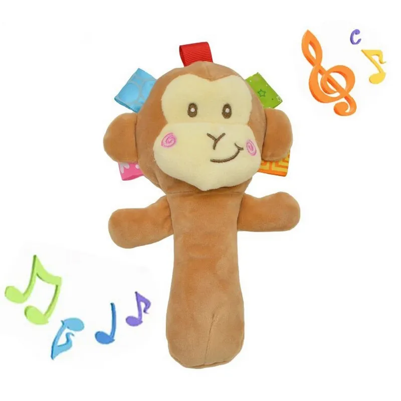 GENERICO - Sonajero Peluche Felpa Estimulación Temprana Bebé Juguete