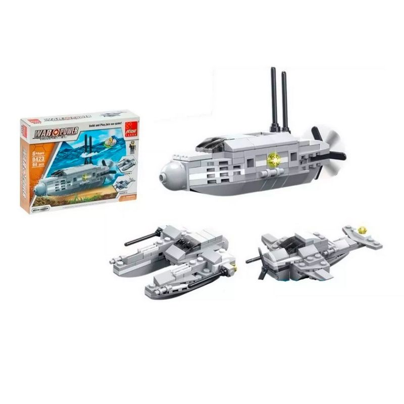DAYOSHOP - Submarino Juguete Armables Armatodo Niño Construcción 94 Pc