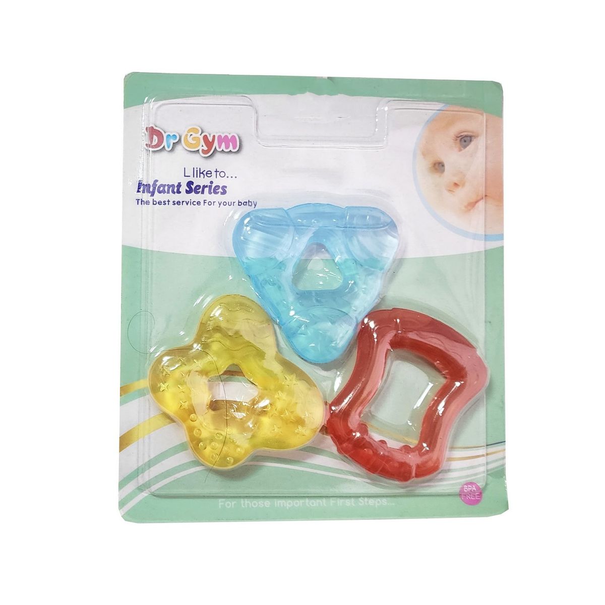 GENERICO - Mordedor Bebe Juguete Aprendizaje Interactivo X 3 Unidades