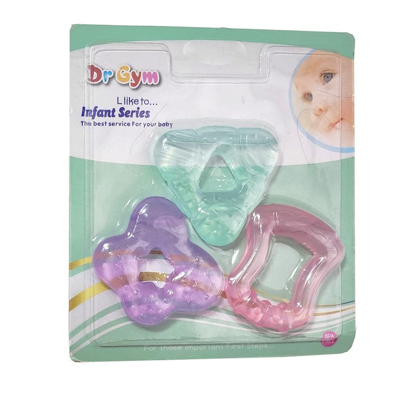 GENERICO - Mordedor Bebe Juguete Aprendizaje Interactivo X 3 Unidades