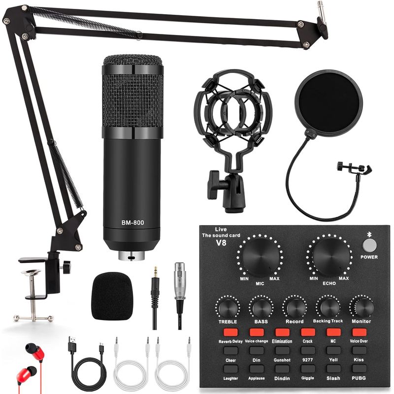 GEF - Microfono Usb Con Brazo Condensador Supercardioide Podcast