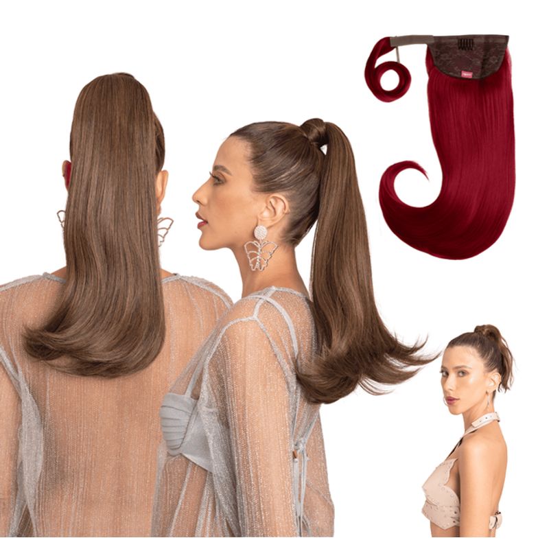 MY DOLL HAIR - Ponytail Paris 18 pulgadas - Rojo