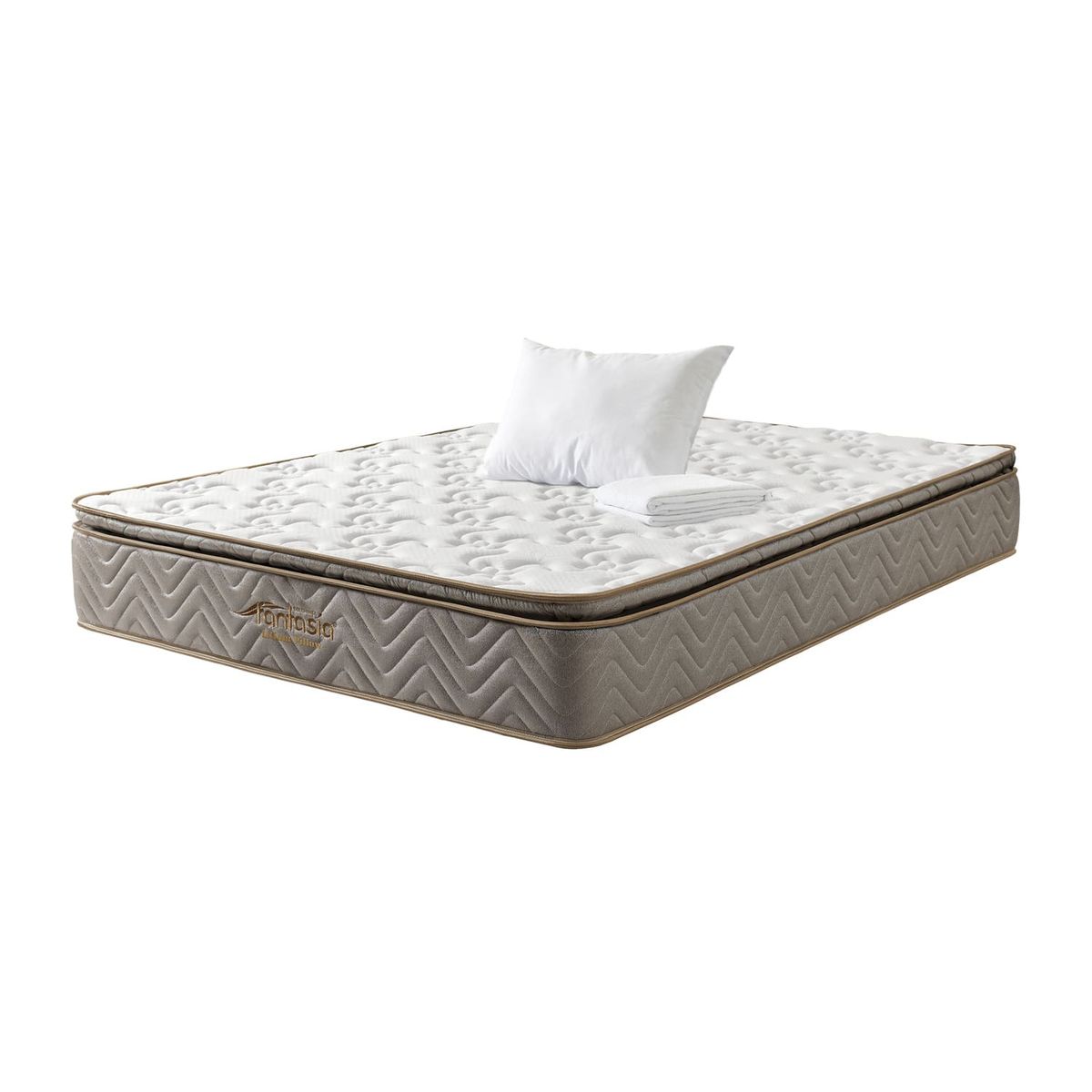 COLCHONES FANTASIA - Colchón Sencillo Litium Pillow 100x190+1almohada+protector