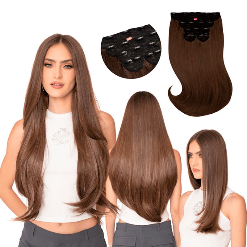 MY DOLL HAIR - Extensión de cabello Cosmopolitan 22 pulgadas - Castaño Miel
