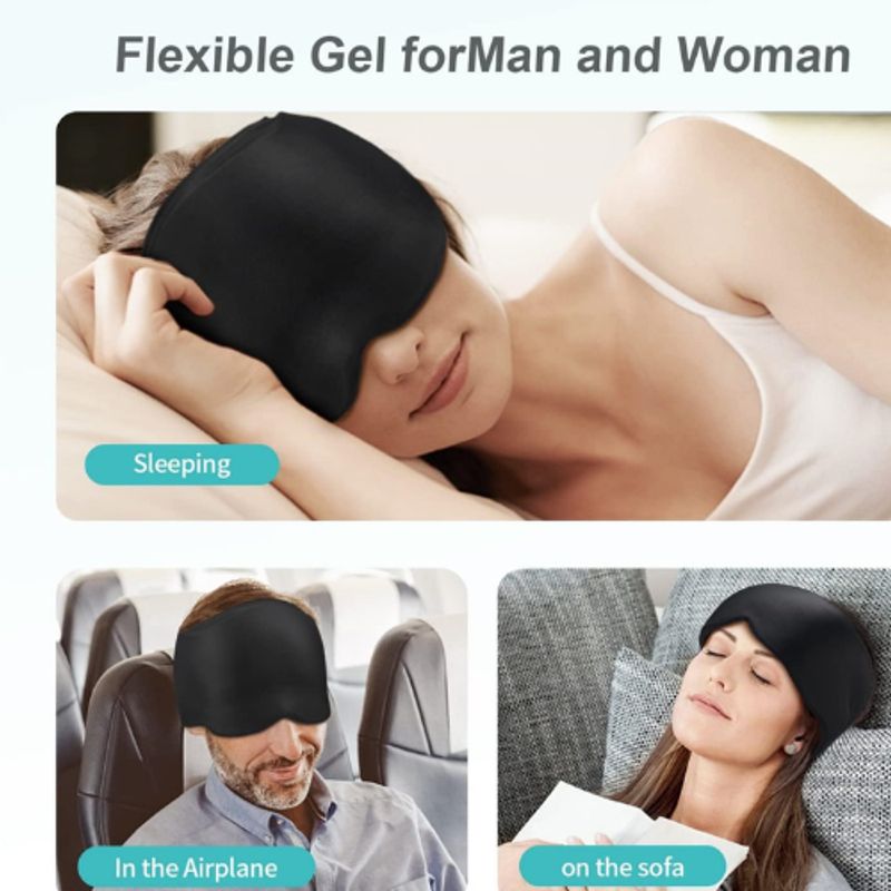 GENERICO - Gorro Para Migraña Alivio Compresa De Gel Frío