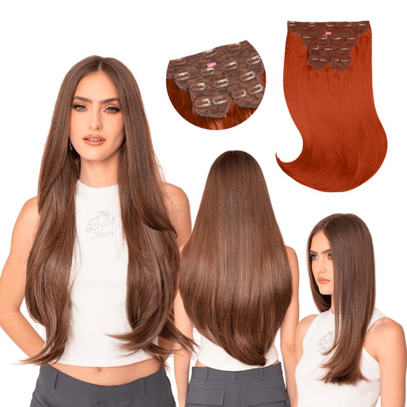 MY DOLL HAIR - Extensión de cabello Cosmopolitan 22 pulgadas - Cobrizo