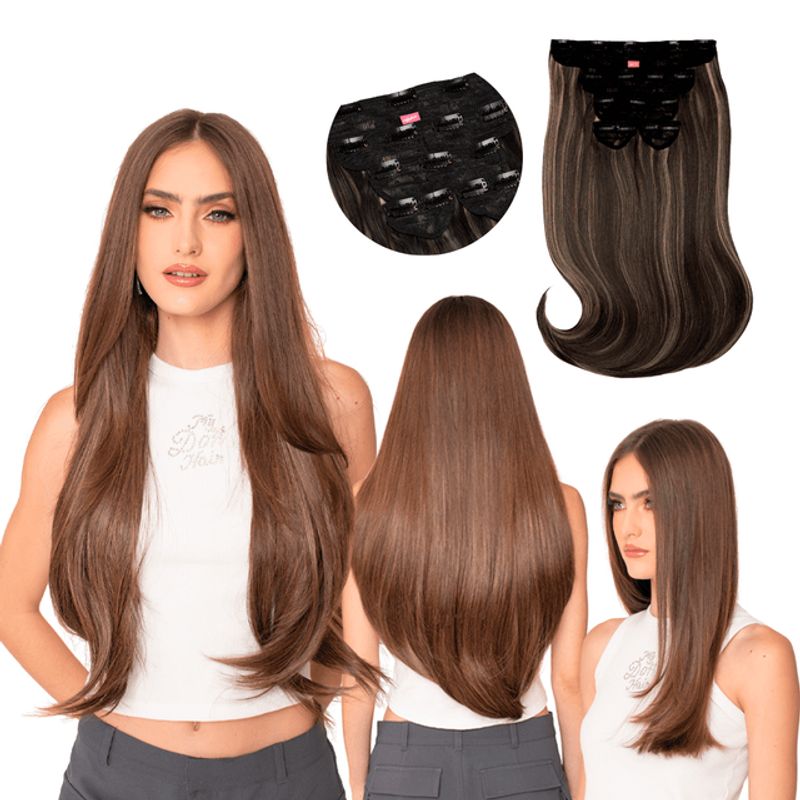 MY DOLL HAIR - Extensión de cabello Cosmopolitan 22 pulgadas - Mix Expresso