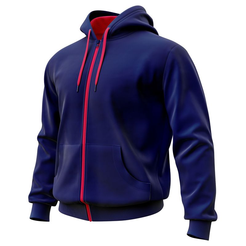 SEVEN ONE - Hoodie Buzo con cremallera Algodon Perchado 280Gr  Seven One - Dama