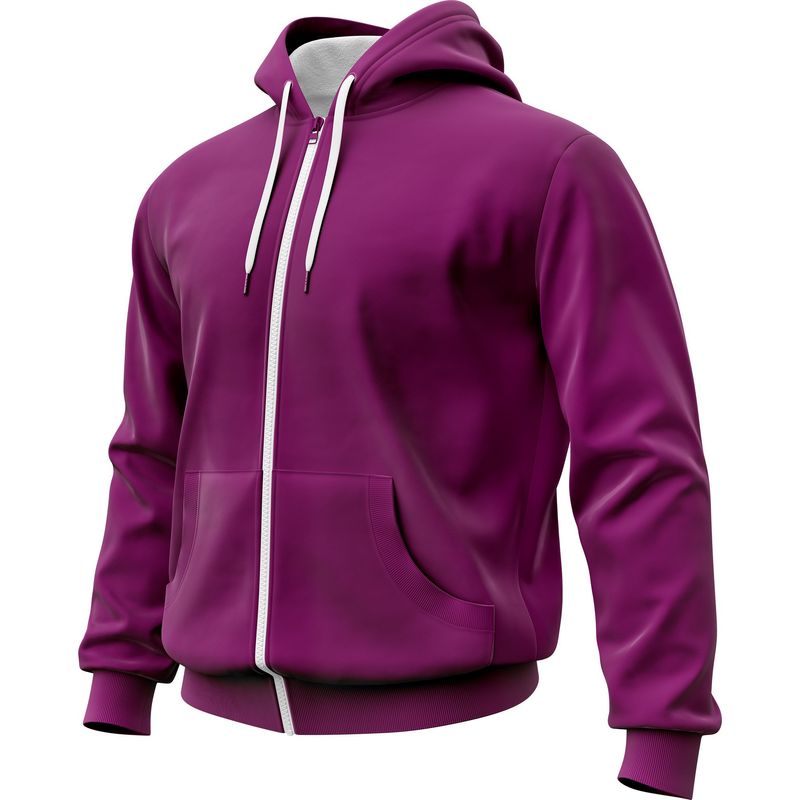 SEVEN ONE - Hoodie Buzo con cremallera Algodon Perchado 280Gr  Seven One - Dama