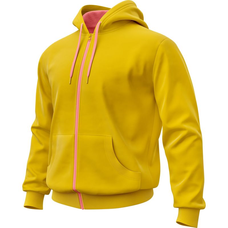SEVEN ONE - Hoodie Buzo con cremallera Algodon Perchado 280Gr  Seven One - Dama