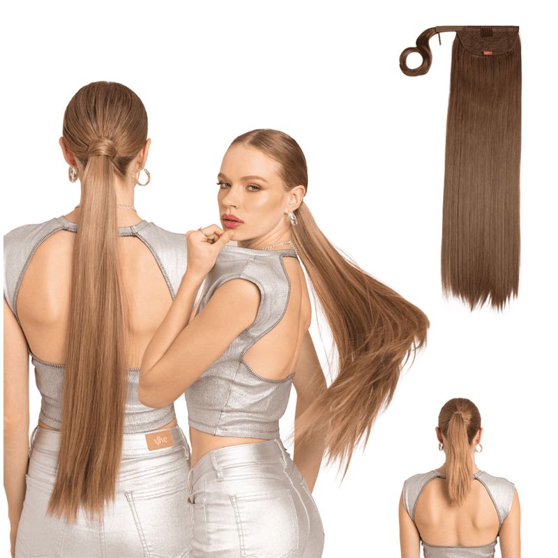 MY DOLL HAIR - Ponytail Lisa Brit 26 pulgadas - Rubio Oscuro Cenizo