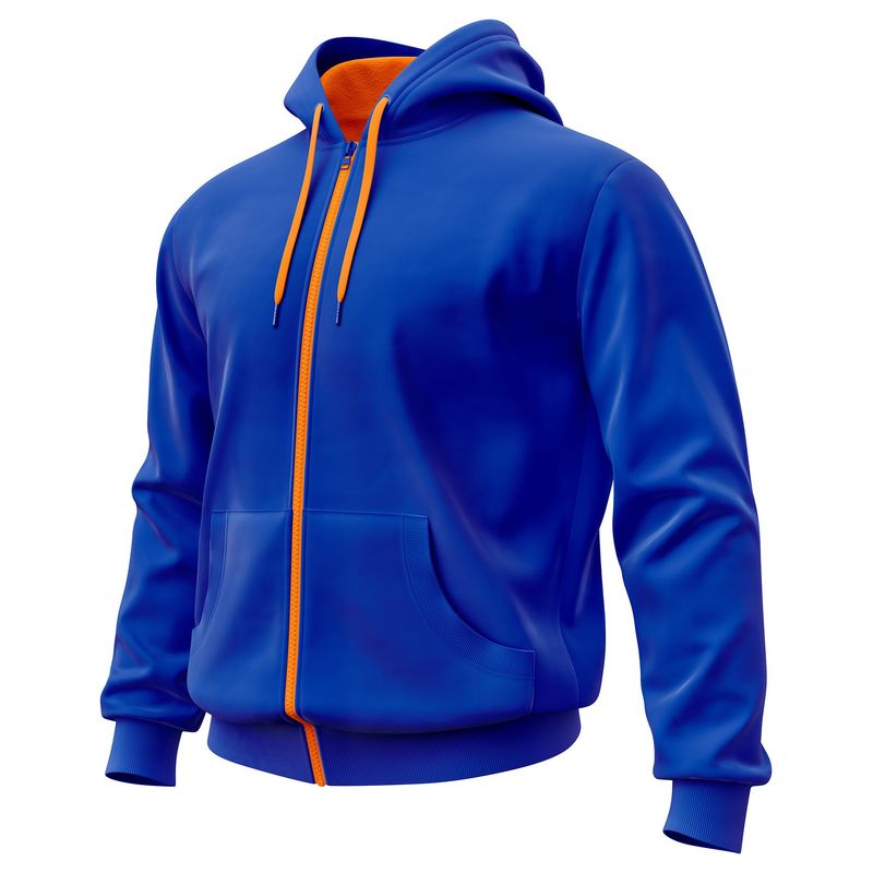 SEVEN ONE - Hoodie Buzo con cremallera Algodon Perchado 280Gr  Seven One - Dama
