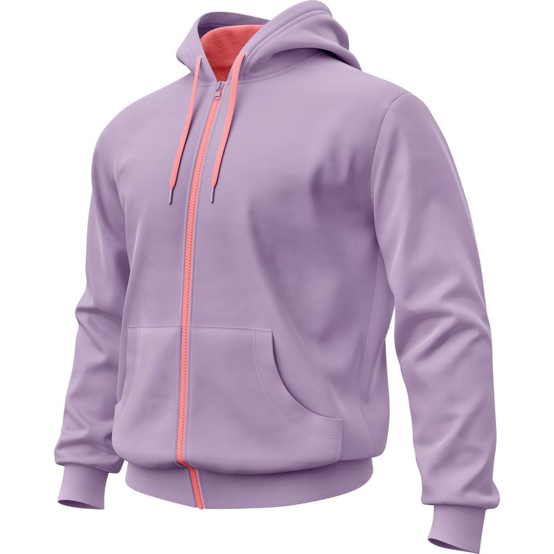 SEVEN ONE - Hoodie Buzo con cremallera Algodon Perchado 280Gr  Seven One - Dama