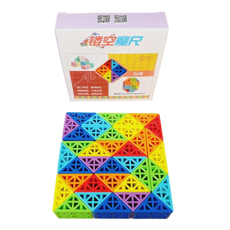 DIANSHENG - Snake Rubik Adn Diansheng 36 Piezas Antiestrés Multicolor