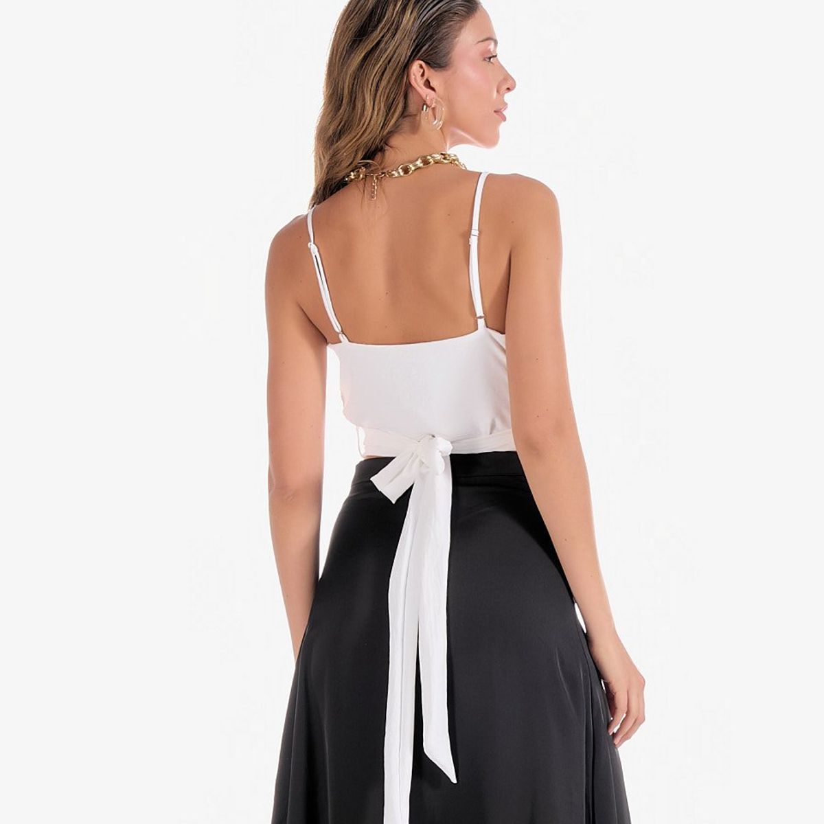 DEREK - Blusa para Mujer con Escote Cruzado  Derek
