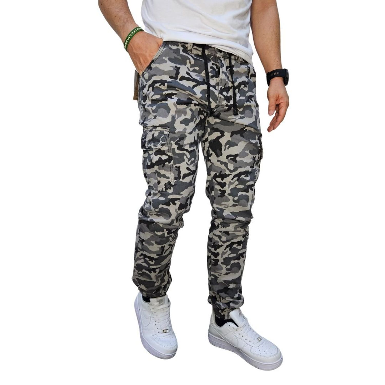 PANTALON CARGO CAMUFLADO HOMBRE EN DRIL RAMBED