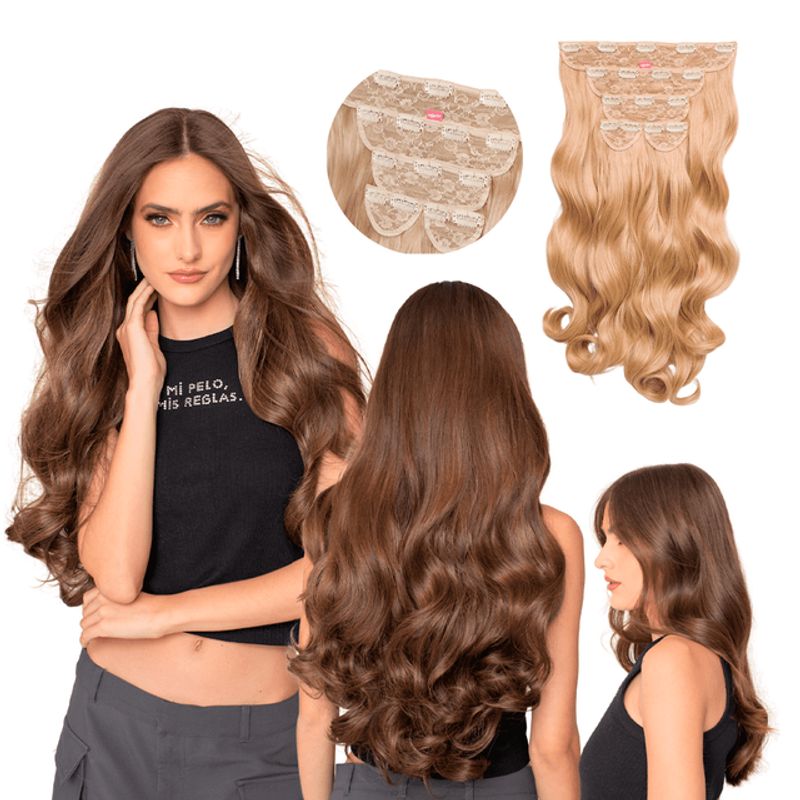 MY DOLL HAIR - Extensión de cabello Mimosa 20 pulgadas - Rubio Dorado